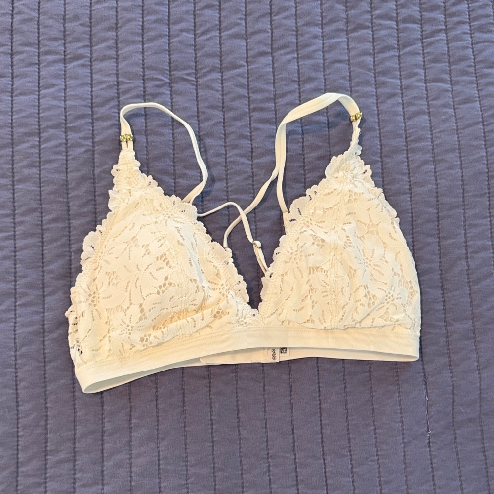 Aerie Cream Lace Bralette